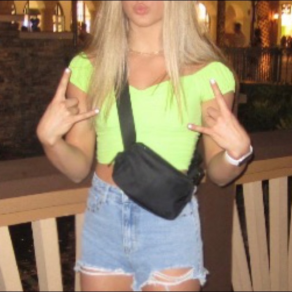 princess polly green crop top